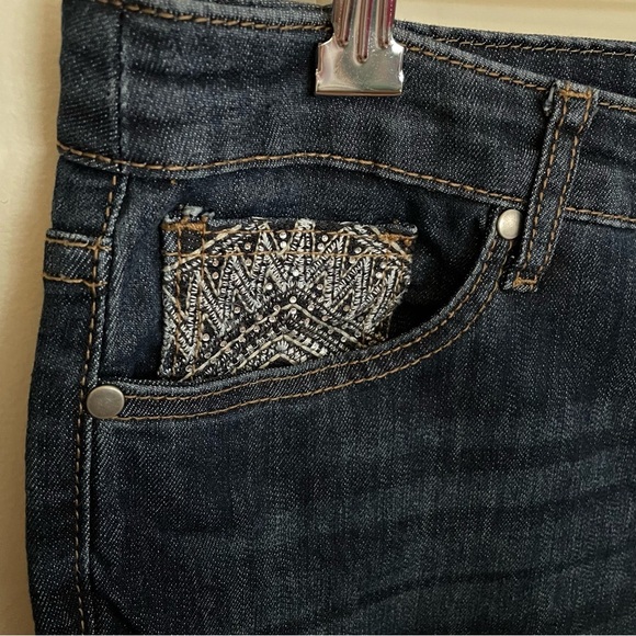 NWOT Christopher & Banks Embellished Straight Leg Jeans Size 12 - Picture 5 of 13